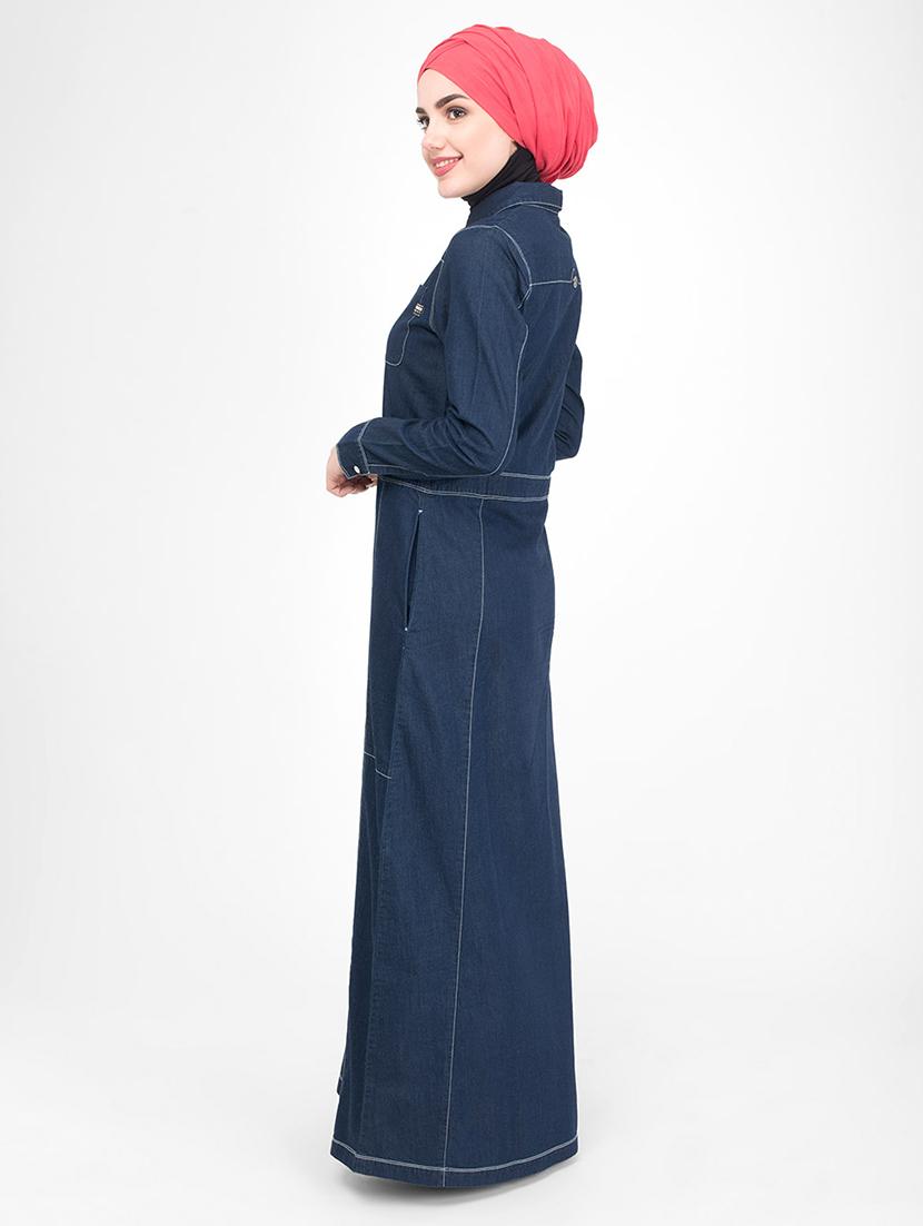 solid a-line cloaks & abaya - 16511500 - Zoom Image - 2