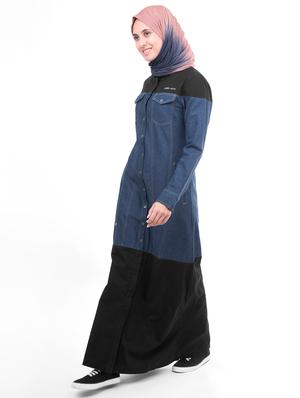 solid a-line cloaks & abaya - 16511514 - Standard Image - 2