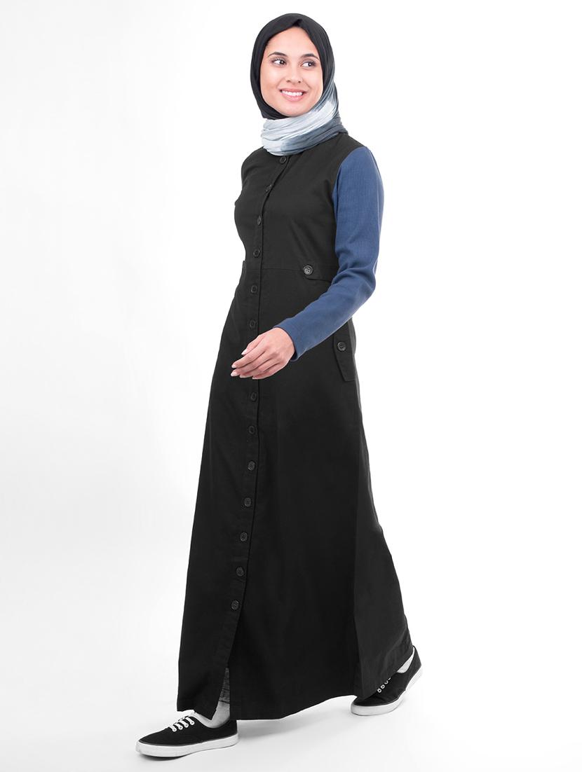 solid a-line cloaks & abaya - 16511519 - Zoom Image - 2