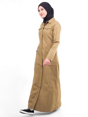 solid a-line cloaks & abaya - 16511528 - Standard Image - 2