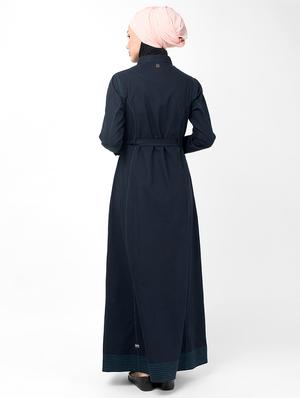 denim a-line cloaks & abaya - 16511686 - Standard Image - 2