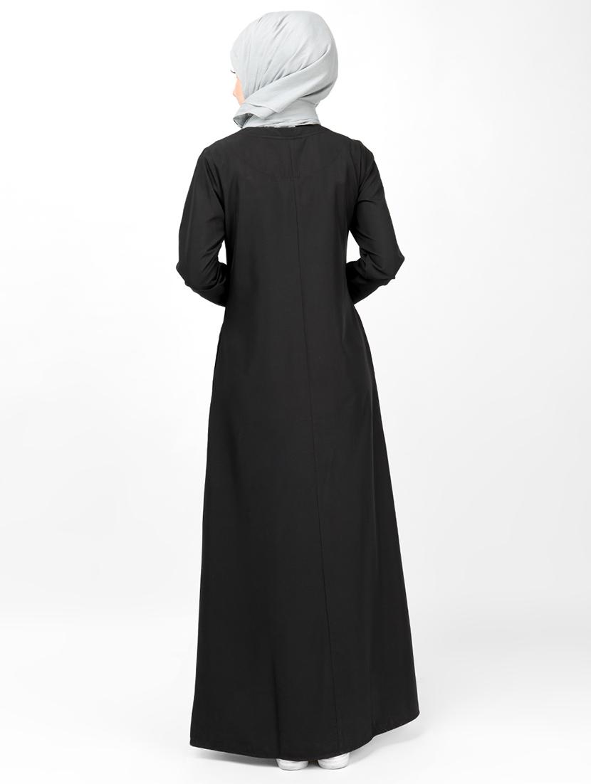 solid a-line cloaks & abaya - 16511688 - Zoom Image - 2