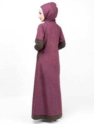 solid a-line cloaks & abaya - 16511730 - Standard Image - 2