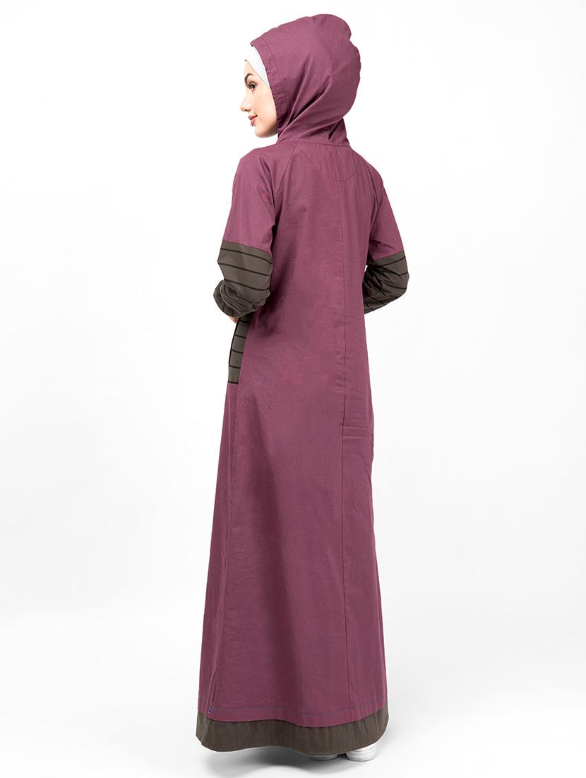 solid a-line cloaks & abaya - 16511730 - Zoom Image - 2