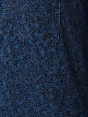 blue printed casual shirt - 16513136 - Standard Image - 5