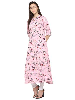 floral a-line ethnic dress - 16513443 - Standard Image - 2