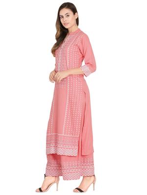 pastel kurta palazzo set - 16513478 - Standard Image - 2