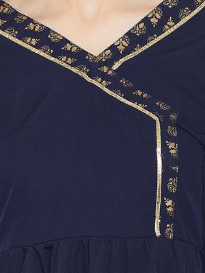 solid angrakha kurti - 16514764 - Standard Image - 5