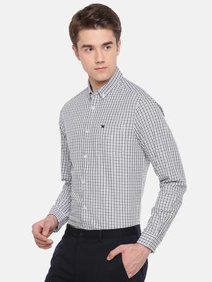 white checkered formal shirt - 16515053 - Standard Image - 2