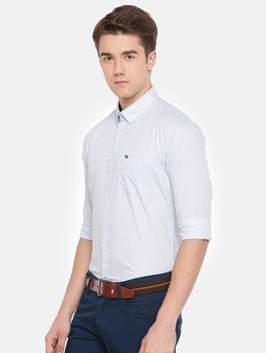blue printed casual shirt - 16515061 - Standard Image - 2