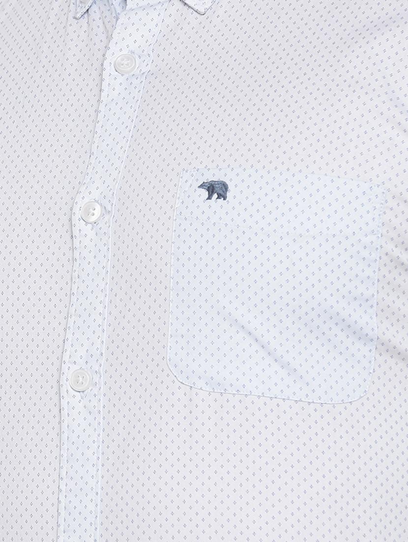 blue printed casual shirt - 16515061 - Zoom Image - 5
