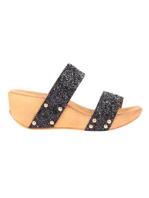 black slip on wedges - 16515322 - Standard Image - 2
