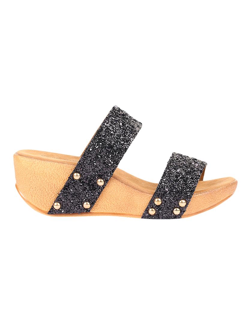 black slip on wedges - 16515322 - Zoom Image - 2