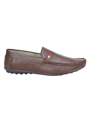 hip street brown leatherette slip on loafers - 16515346 - Standard Image - 2