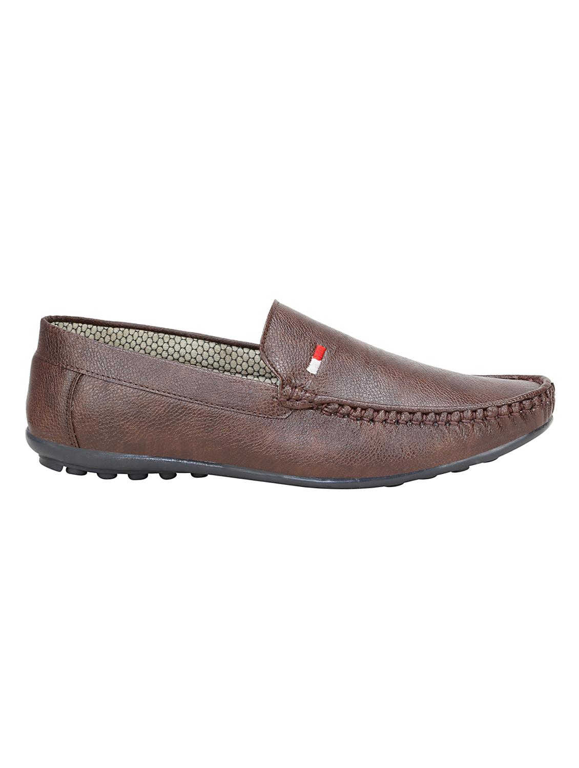 hip street brown leatherette slip on loafers - 16515346 - Zoom Image - 2