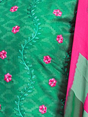 embroidered unstitched suit - 16515581 - Standard Image - 2