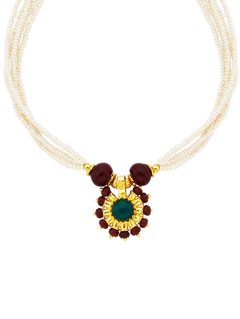 red brass chain necklace - 16515605 - Zoom Image - 2