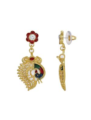 gold metal necklaces and earring - 16515635 - Standard Image - 5