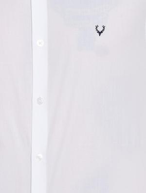 white solid casual shirt - 16516004 - Standard Image - 5
