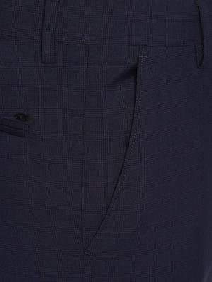 blue single breasted checkered suit - 16516111 - Standard Image - 5