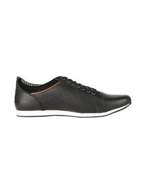 peter england black leather lace up shoes - 16516188 - Standard Image - 2