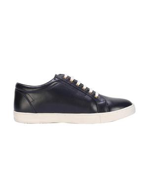 peter england blue leather lace up sneakers - 16516191 - Standard Image - 2