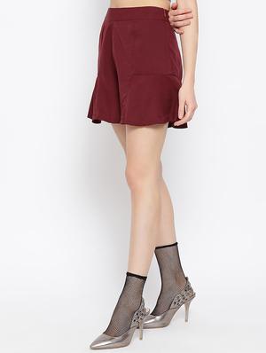 high rise solid shorts - 16516679 - Standard Image - 2