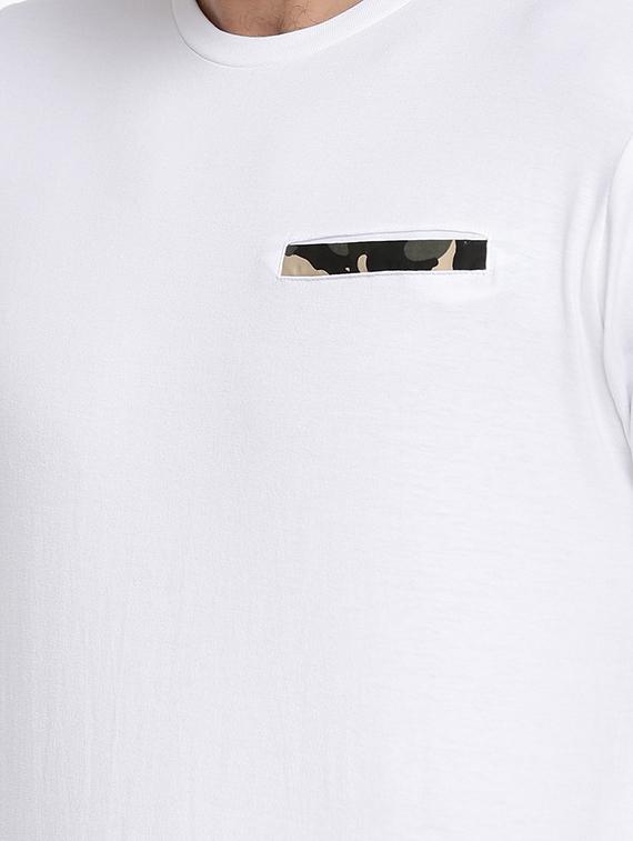 white solid pocket t-shirt - 16516982 - Zoom Image - 5