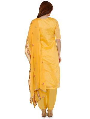 embroidered unstitched suit - 16517573 - Standard Image - 2