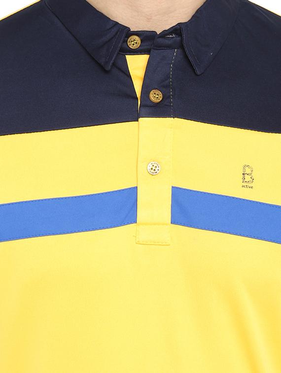 yellow cut & sew collared t-shirt - 16517940 - Zoom Image - 5