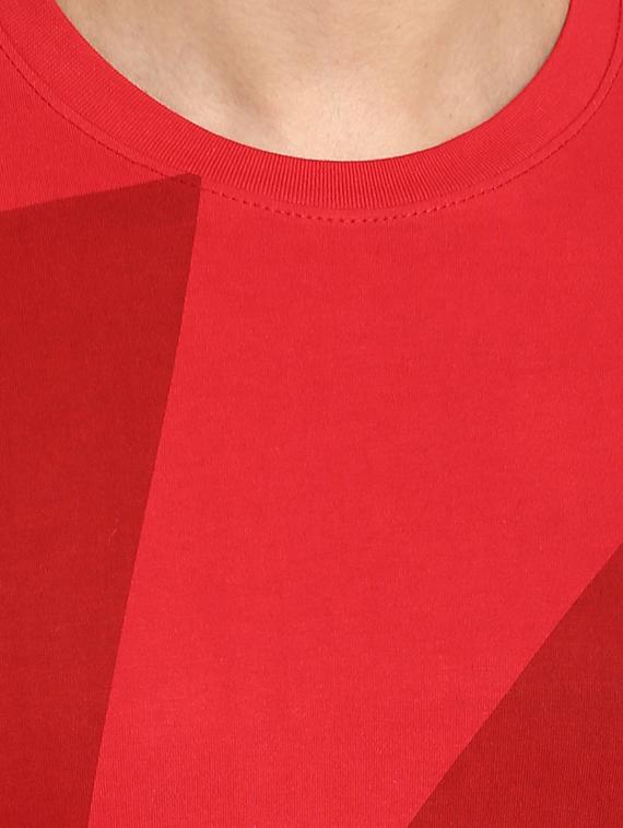 red printed t-shirt - 16517955 - Zoom Image - 5