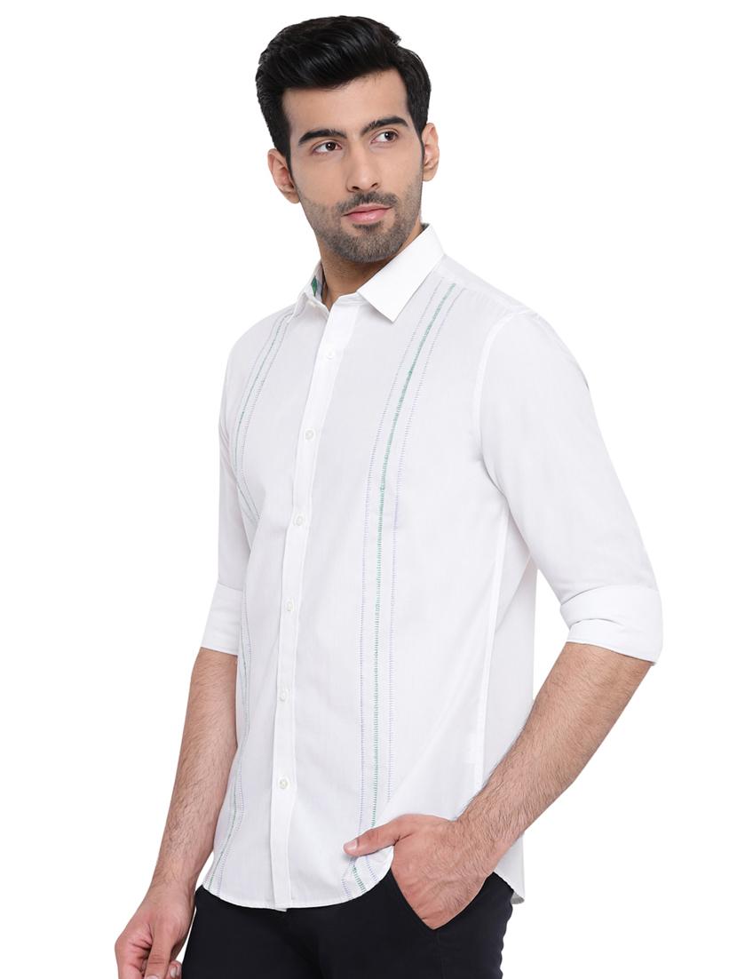 white striped casual shirt - 16518040 - Zoom Image - 2