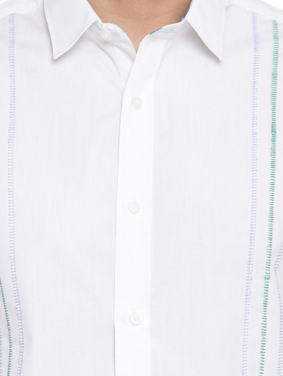 white striped casual shirt - 16518040 - Zoom Image - 5