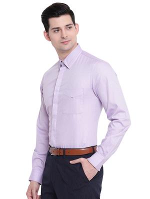purple printed formal shirt - 16518045 - Standard Image - 2