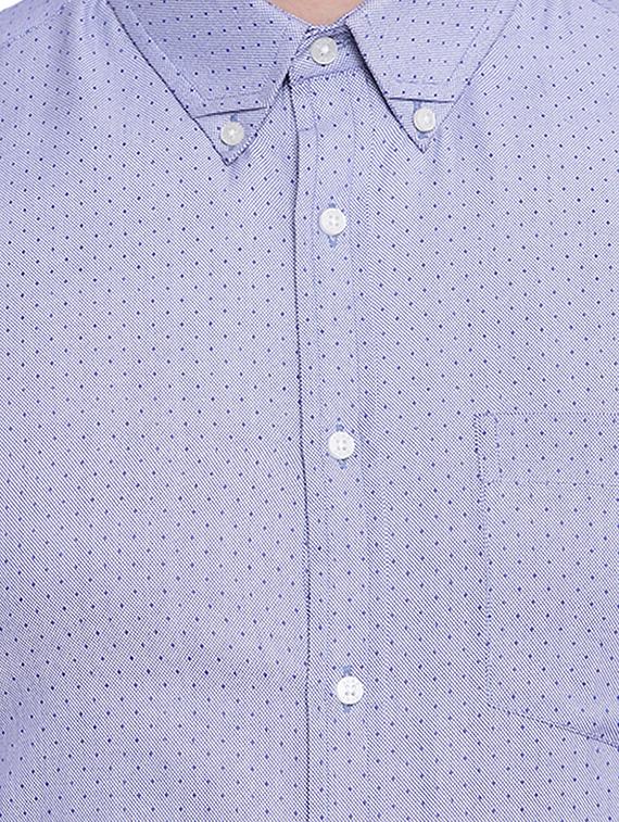 blue printed formal shirt - 16518179 - Zoom Image - 5