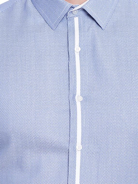 light blue printed formal shirt - 16518182 - Zoom Image - 5
