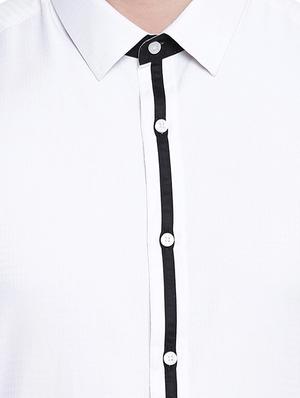 white solid formal shirt - 16518191 - Standard Image - 5