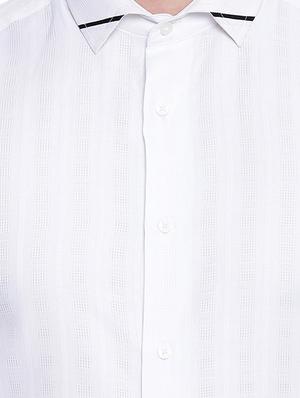 white checkered formal shirt - 16518193 - Standard Image - 5