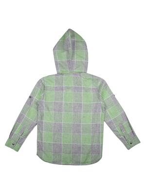 roll up sleeve hooded shirt - 16518399 - Standard Image - 2