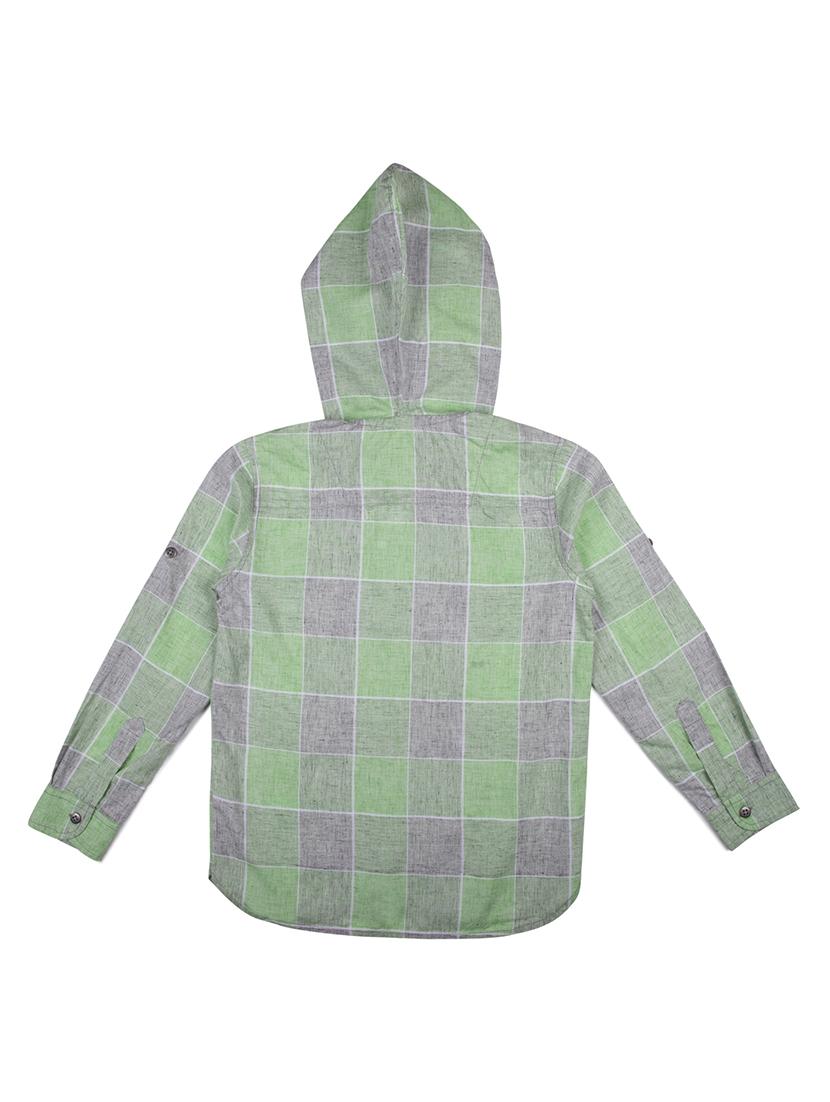 roll up sleeve hooded shirt - 16518399 - Zoom Image - 2