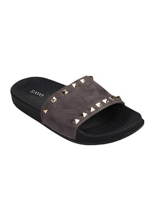 grey slip on slides - 16518636 - Standard Image - 2