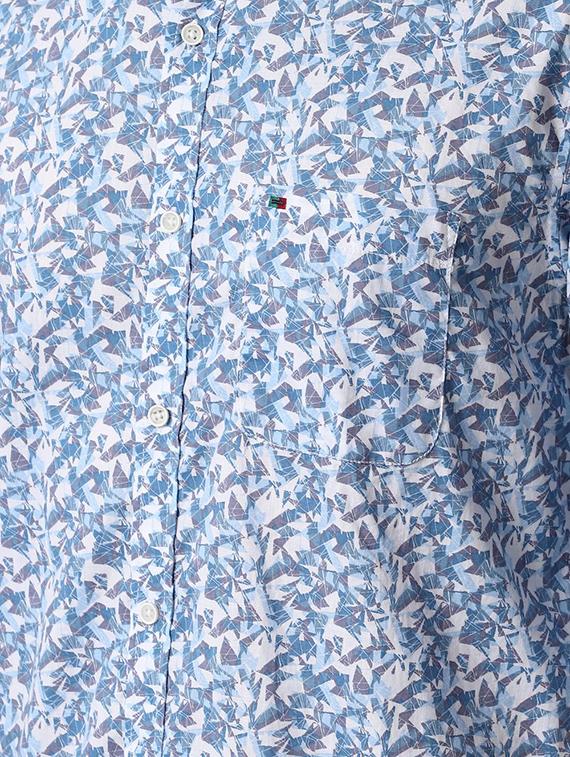 blue printed casual shirt - 16518875 - Zoom Image - 5
