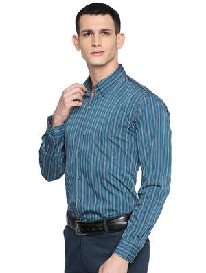 blue striped formal shirt - 16519737 - Standard Image - 2