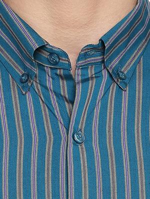 blue striped formal shirt - 16519737 - Standard Image - 5