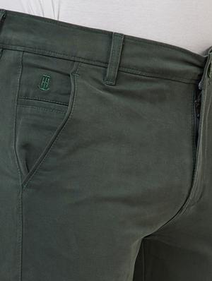 green solid chinos - 16520096 - Standard Image - 5