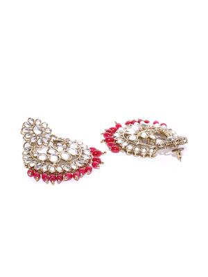 red brass chandellier earring - 16520193 - Standard Image - 2