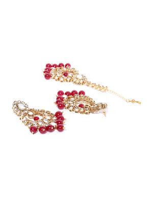 red brass maang teeka - 16520201 - Standard Image - 2