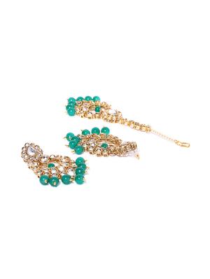 green brass maang teeka - 16520202 - Standard Image - 2