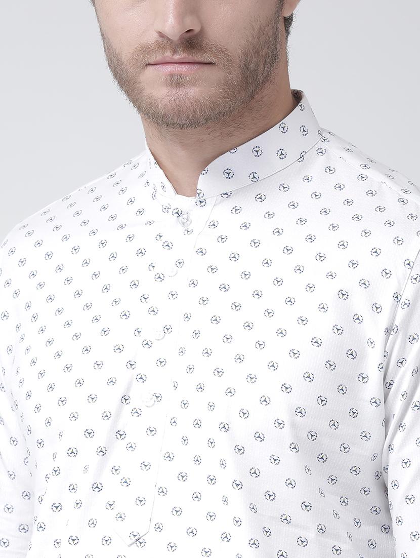 white linen kurta pyjama set - 16520707 - Zoom Image - 5