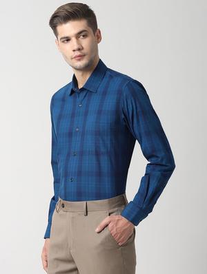 blue checkered formal shirt - 16520884 - Standard Image - 2